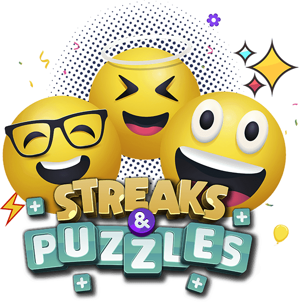 Puzzle logo with emojis